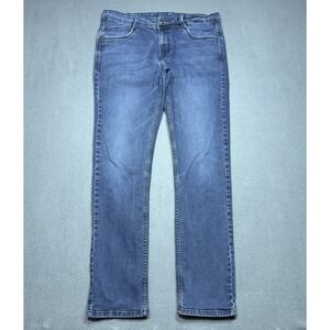 Mufti Jeans Mens 34x31 Athletic Slim Fit Taper Stretch Denim USA Indigo Wash